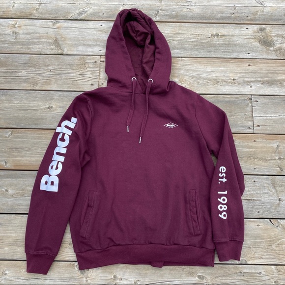 Bench Maroon Hoodie - Picture 1 of 9